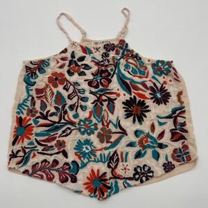 Idyllwind By Miranda Lambert Embroidered Floral Crop Cami Top Cream Medium